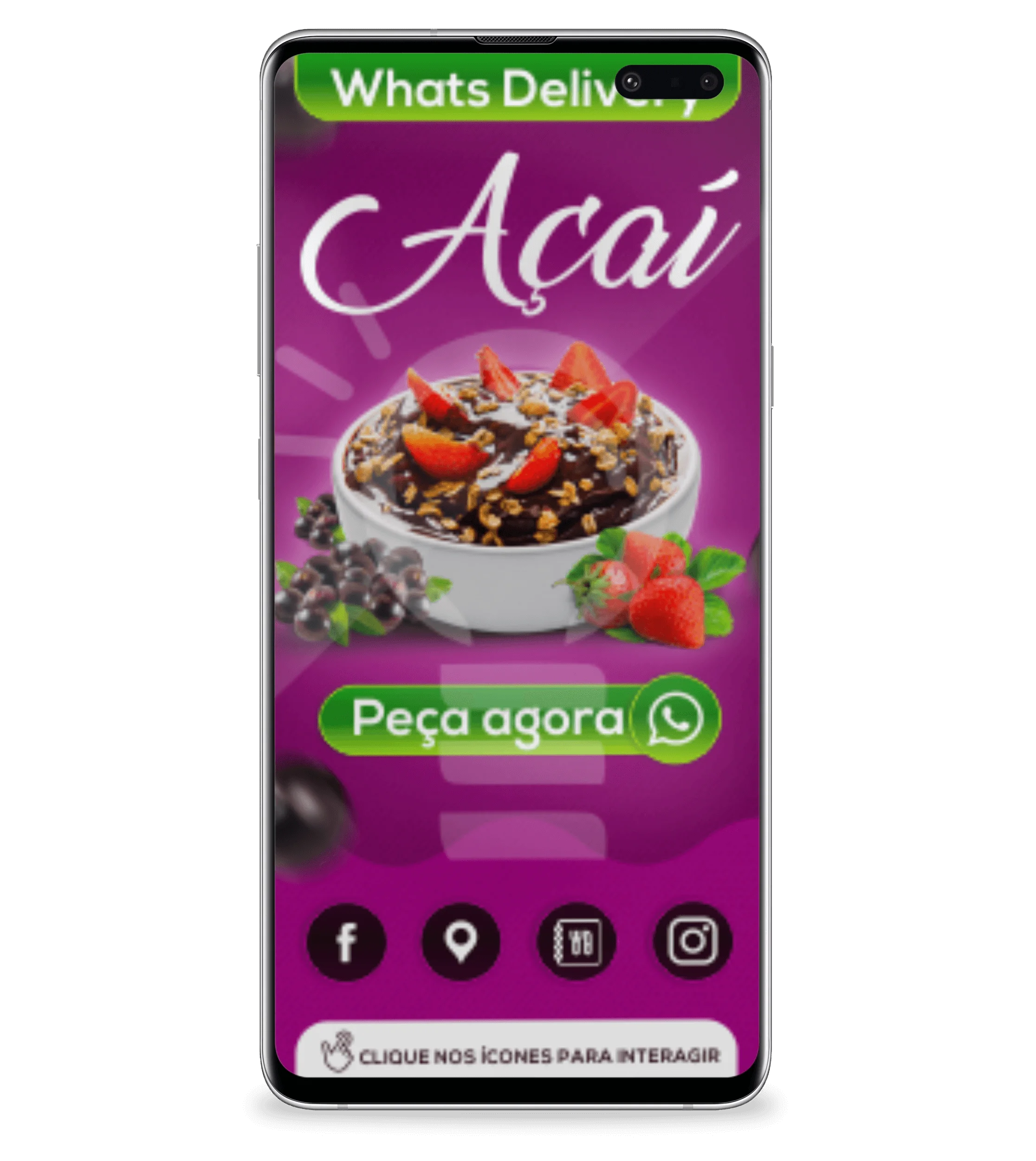 Cartão Digital - Açaí